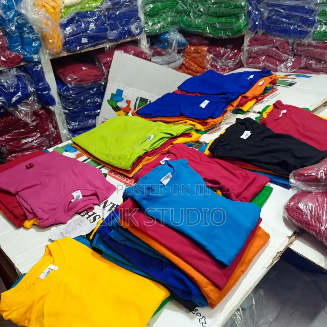 Plain Kids Round Neck Tshirts