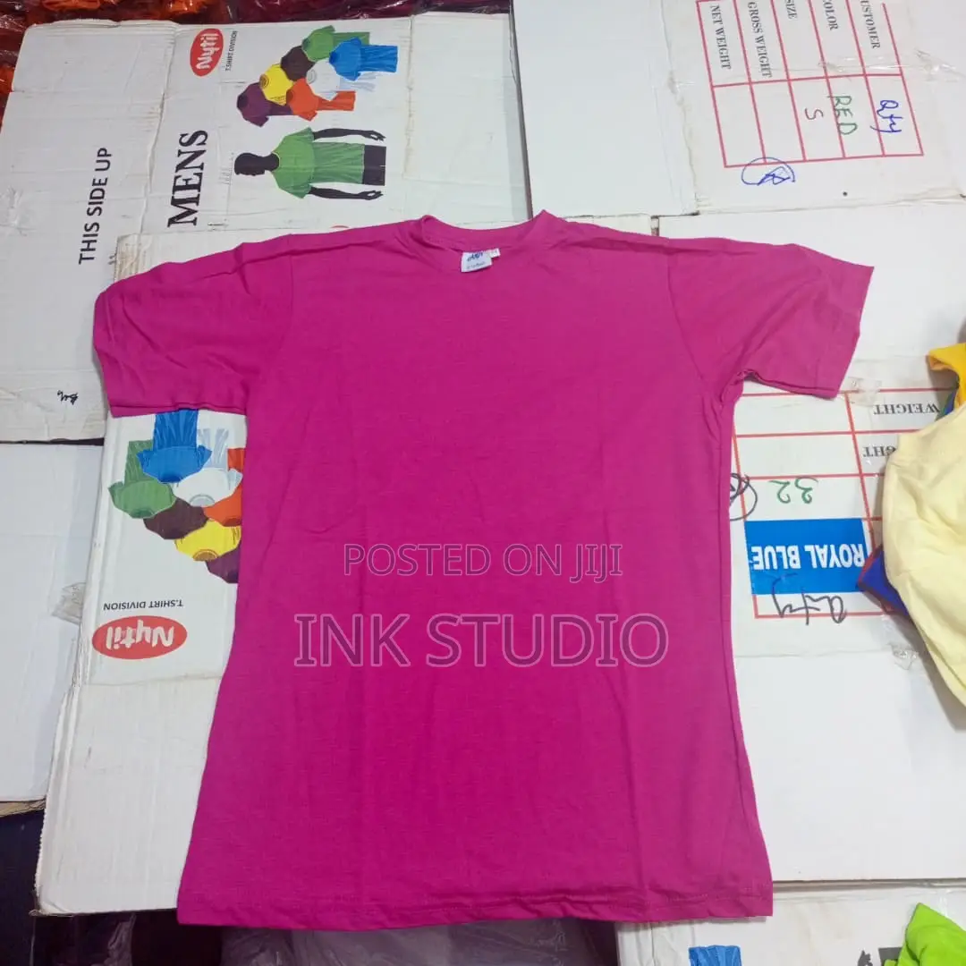 Plain Kids Round Neck Tshirts
