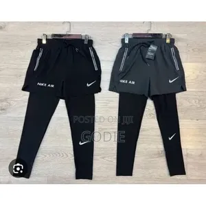 2in1 Athletic Shorts With Integrated Compression Tights