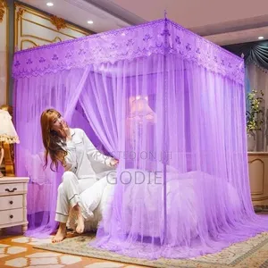 Mosquito Net With 4 Stainless Steel Stands 3 Doors