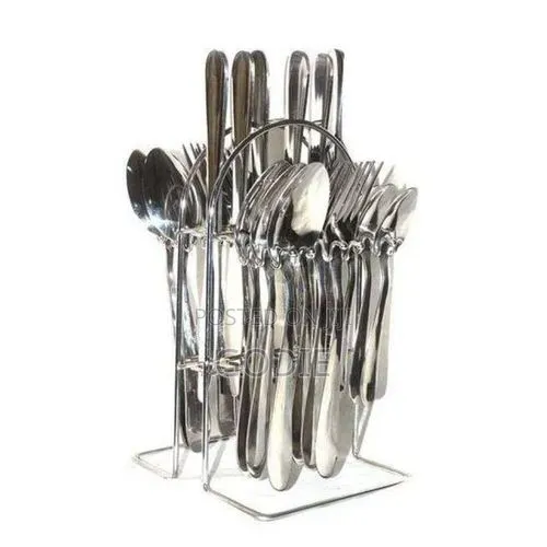 24 PCS of Stainless Steel Cutlery Set Table Ware - Silver