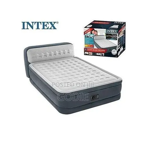 Intex Dura Beam Air Mattress With Headboard