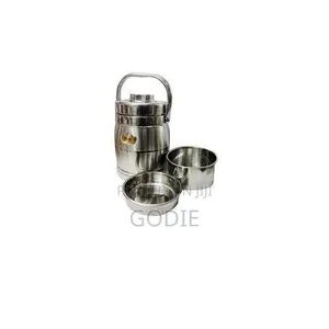 Aulun Stainless Steel Food Flask for Keeping Lunch - Silver.