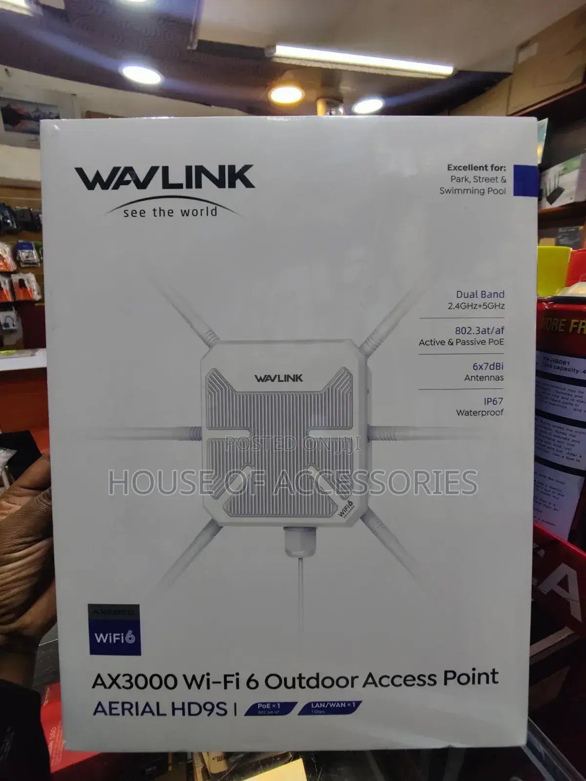 Wavlink Ax3000 Wifi 6 Outdoor Access Point.