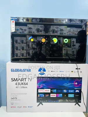 43 Smart T.V Globalstar Android With Bluetooth