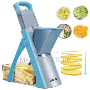 Multifunctional Blue and White Vegetable Slicer,