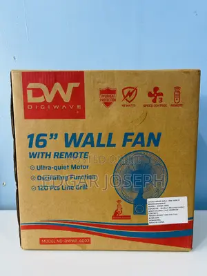 Wall Fan With Remote Dw Brand 16”
