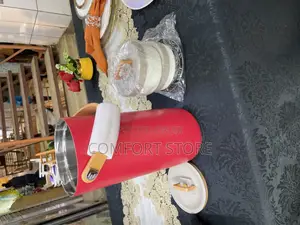 Portable Red Food Flask With 5in1