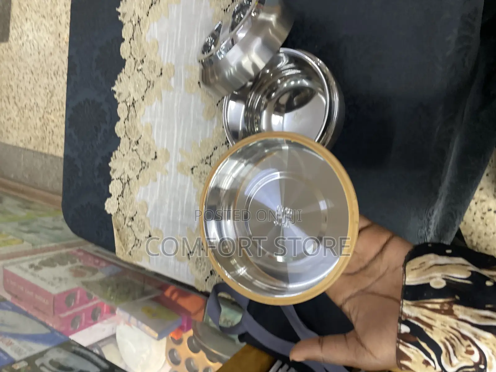 Silver Food Lunch Box