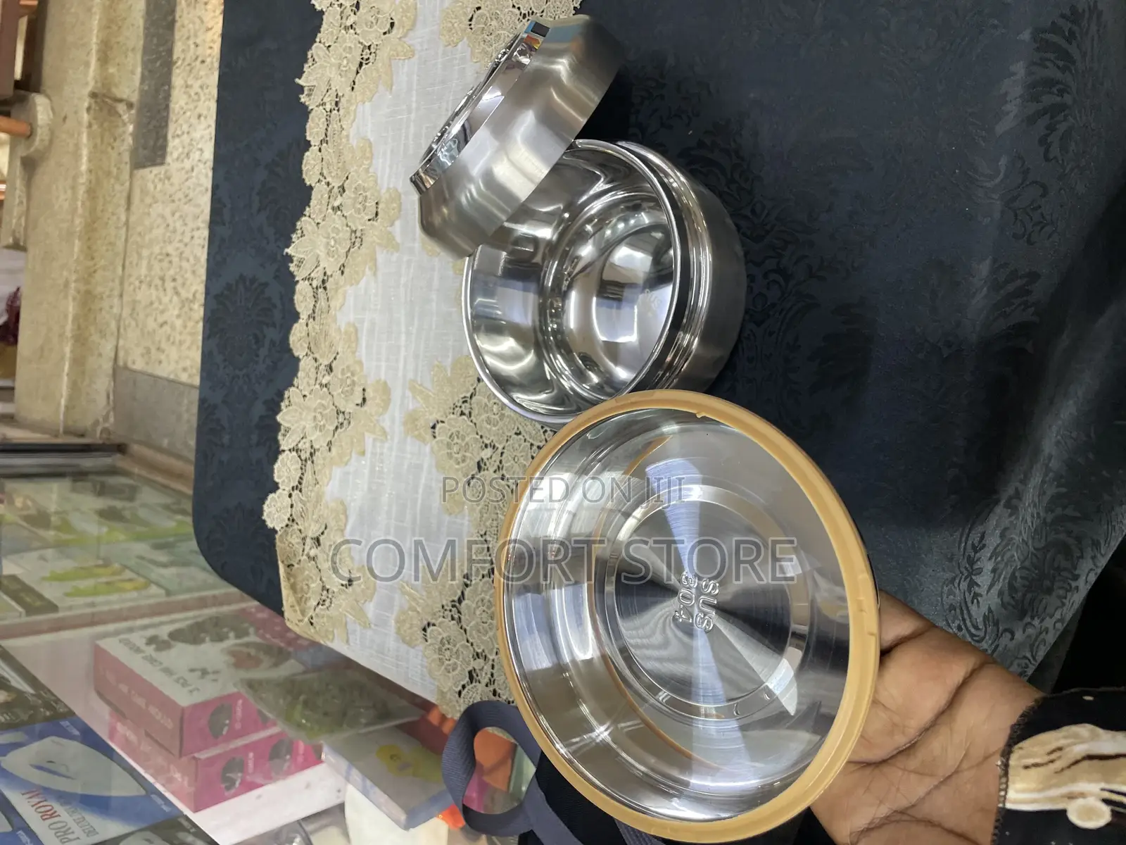 Silver Food Lunch Box