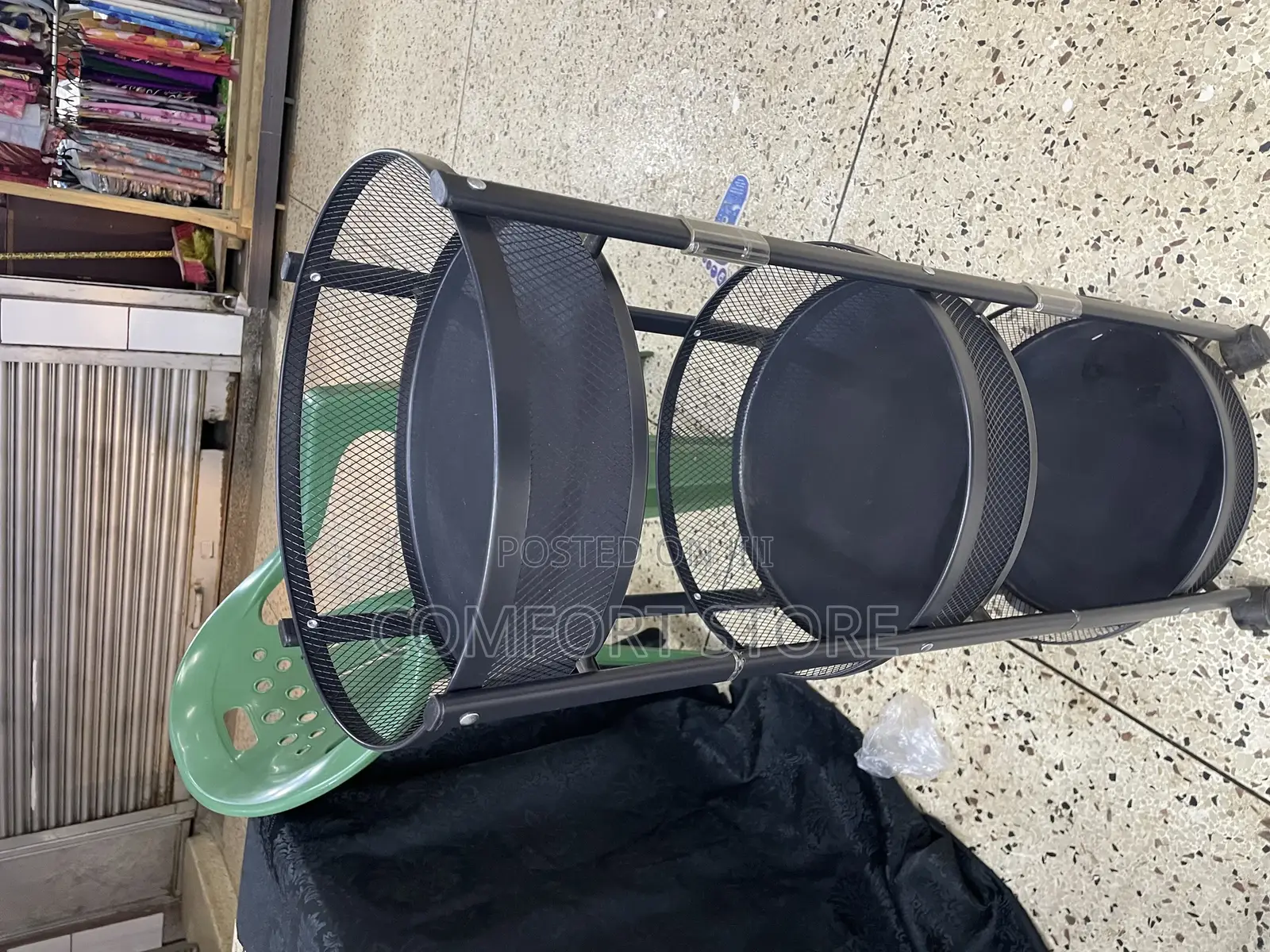 Wheeled 3 Tier Mobile Storage Rack Trolley Organizer