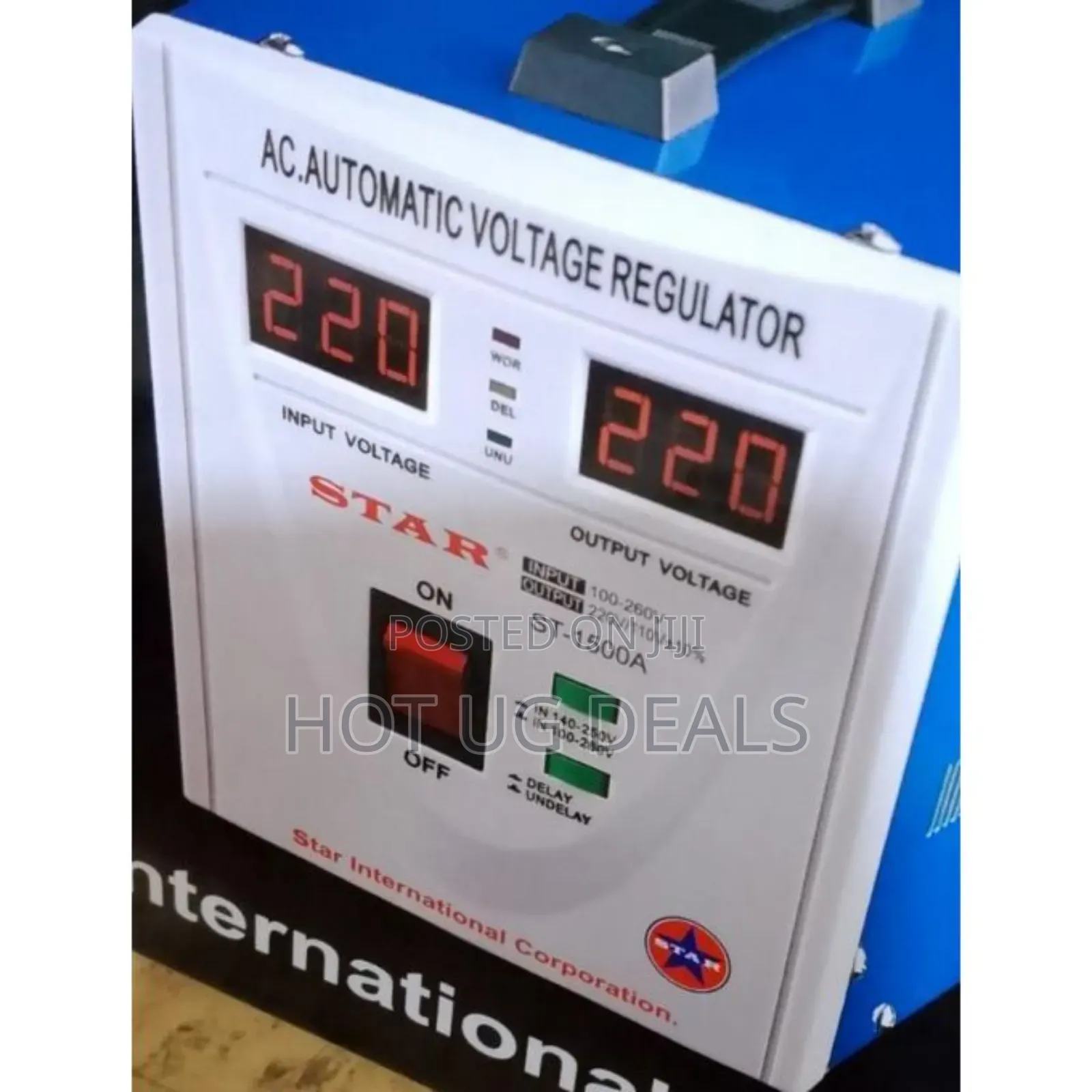 Star St-1500a Automatic Voltage Regulator/ 110v~ 220v Output/ White
