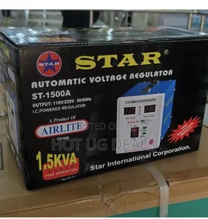 Star St-1500a Automatic Voltage Regulator/ 110v~ 220v Output/ White