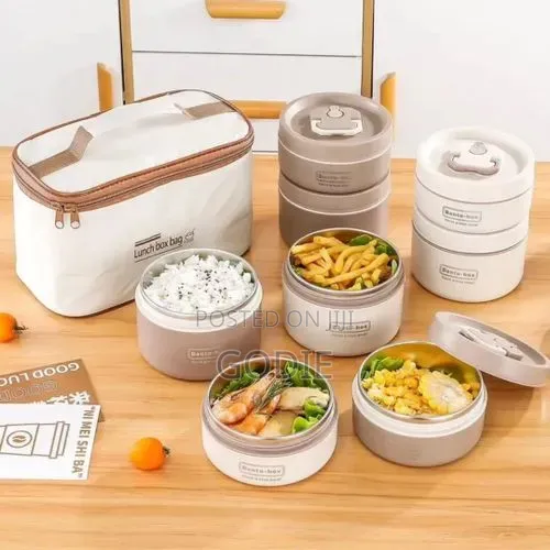 4-Piece Stackable Insulated Lunch Box Set