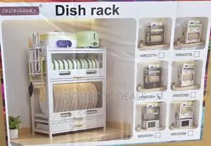 Kitchen Countertop Dish Storage Cabinet With Drawers
