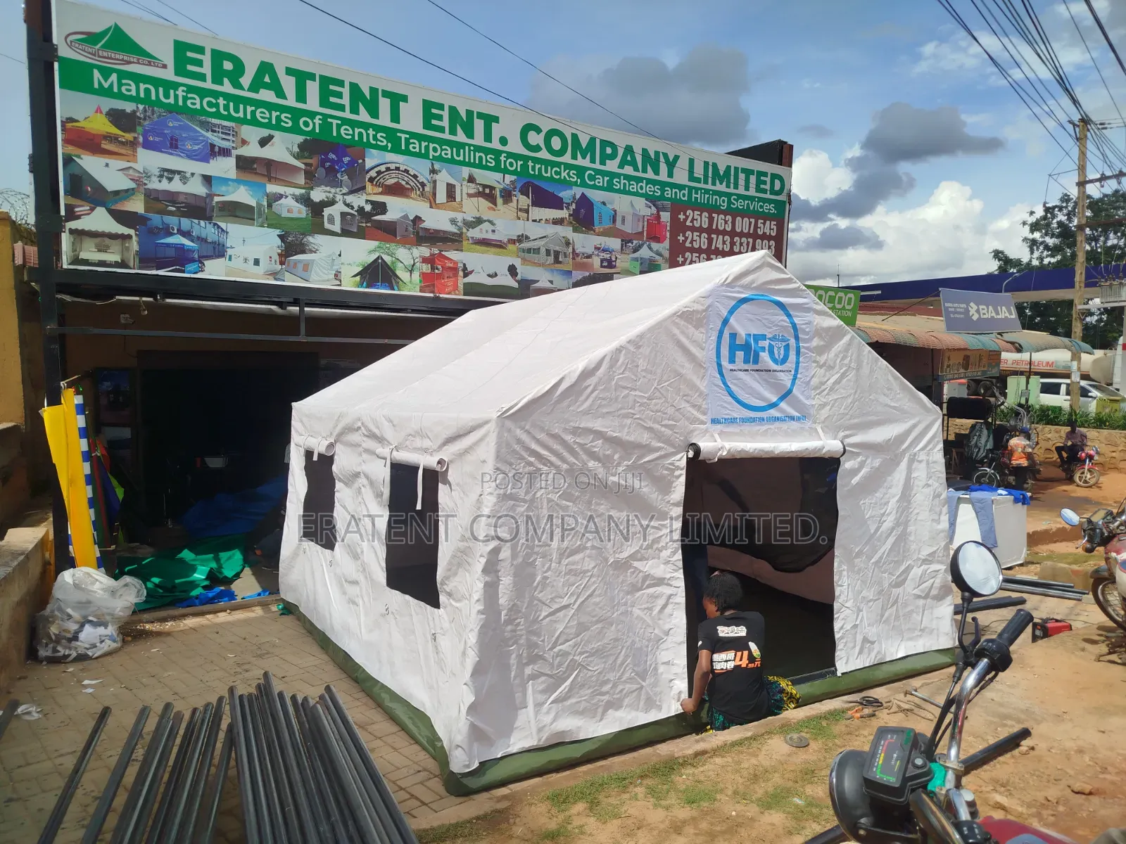 4mx4m Disaster Tents Branded With Your Logo