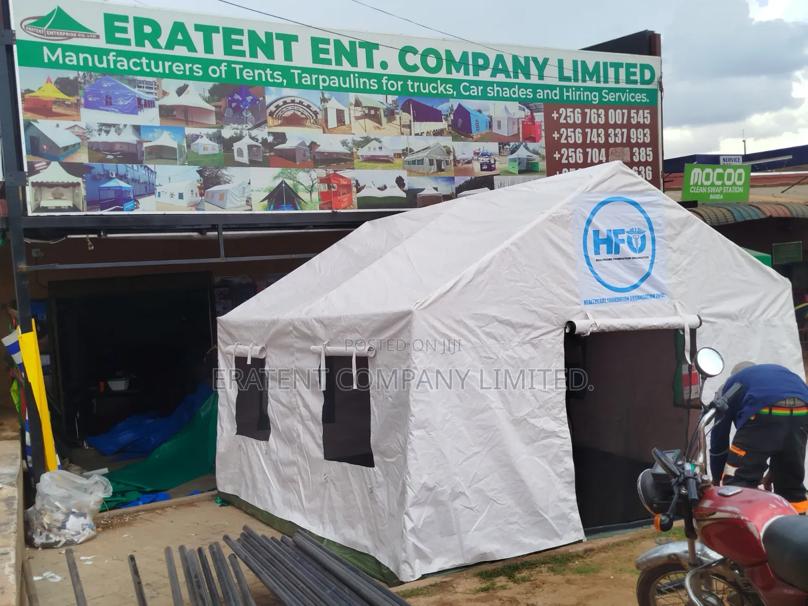4mx4m Disaster Tents Branded With Your Logo