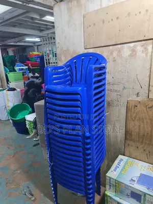 Generic "Blue " Armrest Plastic Chairs Plastic Chairs