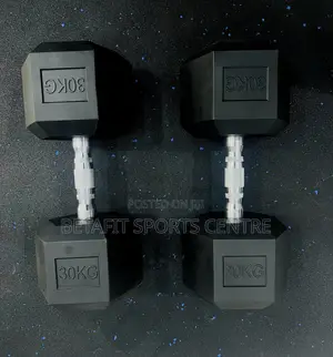 30kg Dumbbell Pair (Hexagon)