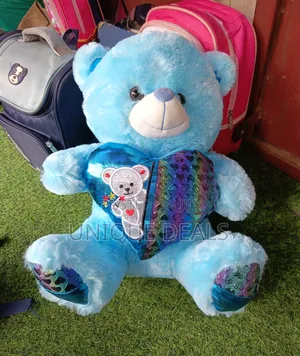 Plush Blue Teddy Bear