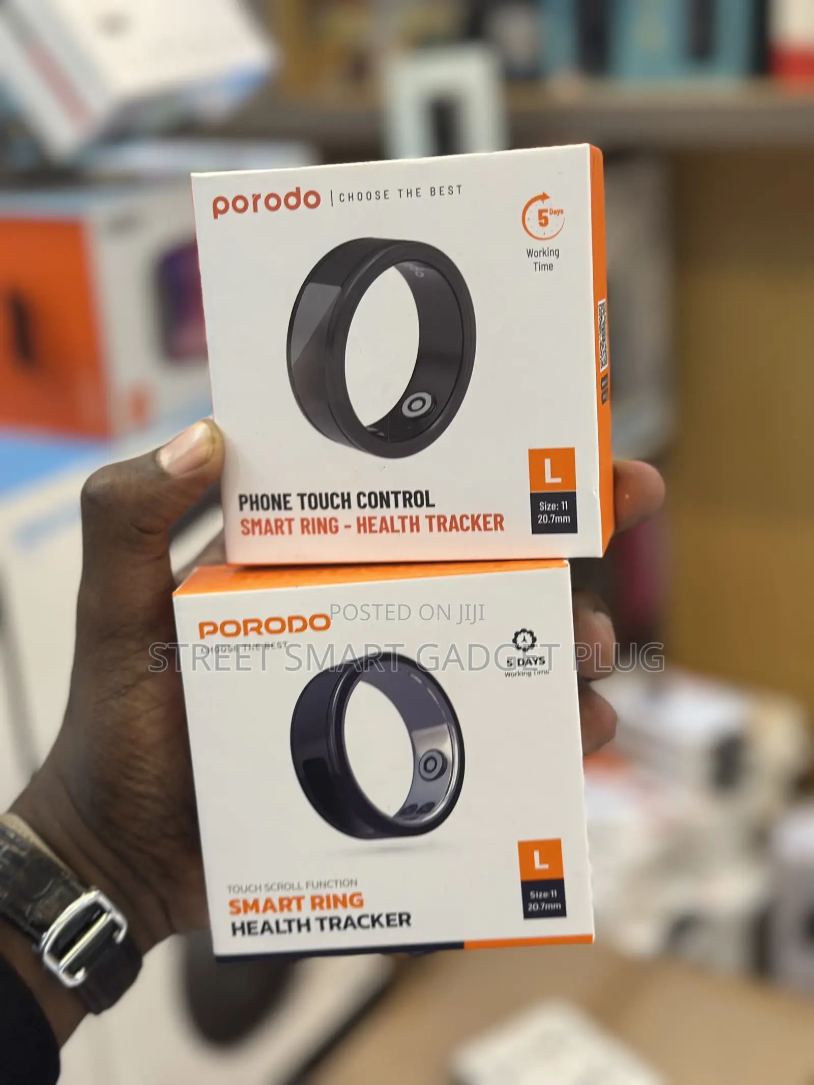 Porodo Phone Touch Control Ring Health Tracker