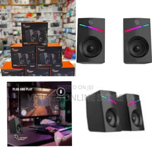 Porodo Gaming Stereo Speakers With Volume Knob Control