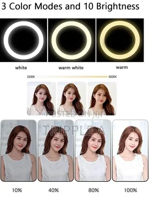 10" Selfie Ring Light and Light Stand