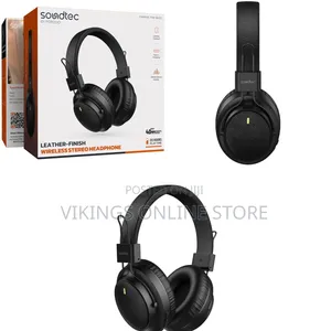 Porodo Soundtec Leather-Finish Wireless Stereo Headphone