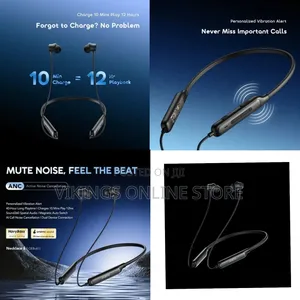 Oraimo Necklace 5 30db Noise Cancellation Call Vibration Earphones