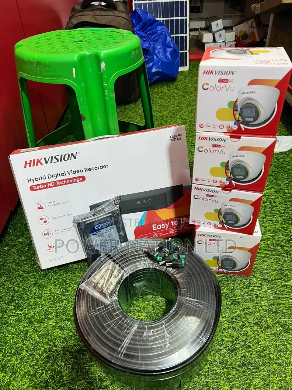 4 Channel Konkavision Hik Vision CCTV Camera Full Set