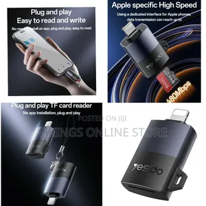 Yesido Gs38 Lightning to Tf Card Reader for iPhone iPad