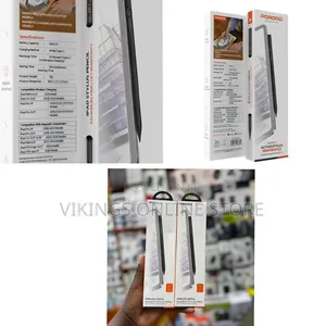 Porodo Magnetic Stylus Pen for Apple iPad (2018-2025) in Black, Pencil