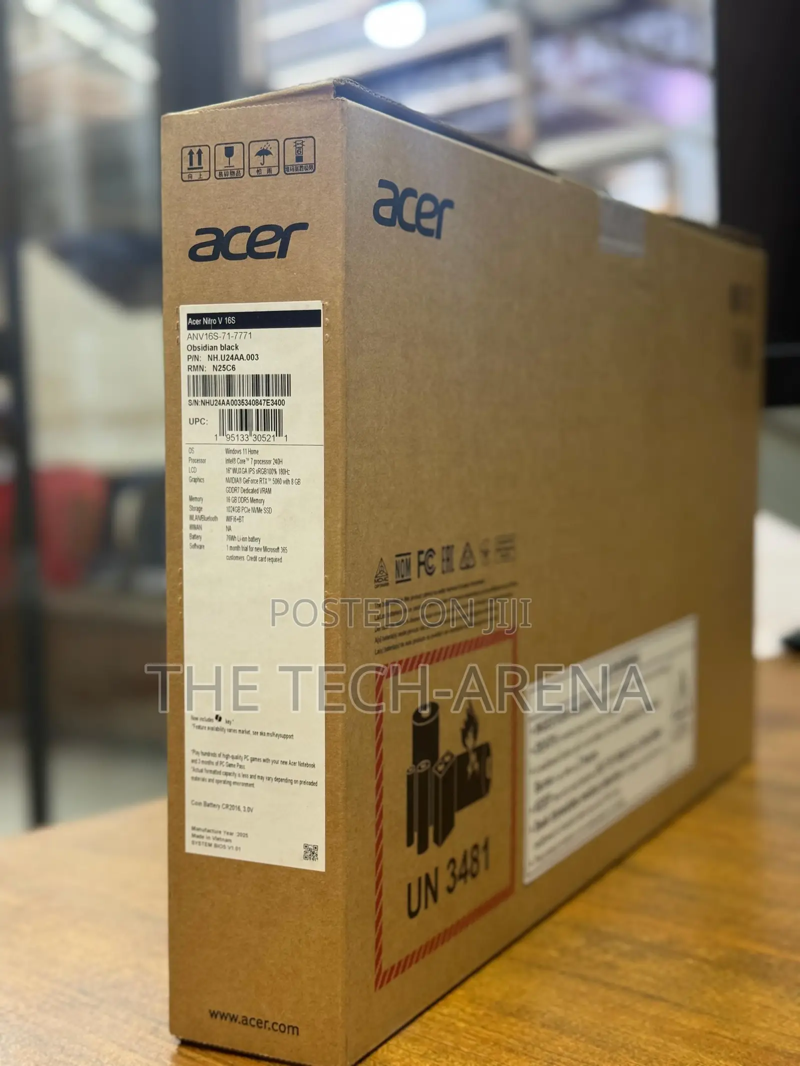 New Laptop Acer Aspire V Nitro 16GB Intel Core Ultra 7 SSD 1T