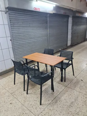 Home Depot Foldable Table With Metallic Legs and Chairs Set