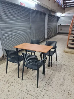 Home Depot Foldable Table With Metallic Legs and Chairs Set