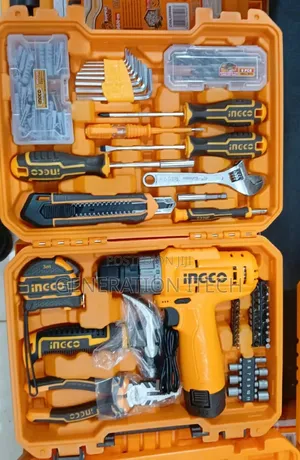 Ingco 89 PCS Tools Set With Cordless Drill , Hkthp41482