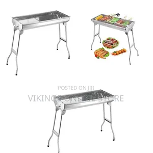 Portable Foldable Stainless Steel Charcoal BBQ Grill