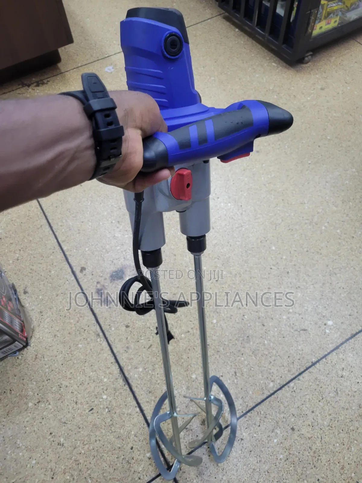 Heavy-duty Electric Double Paddle Mixer – High-power Paint, Cement