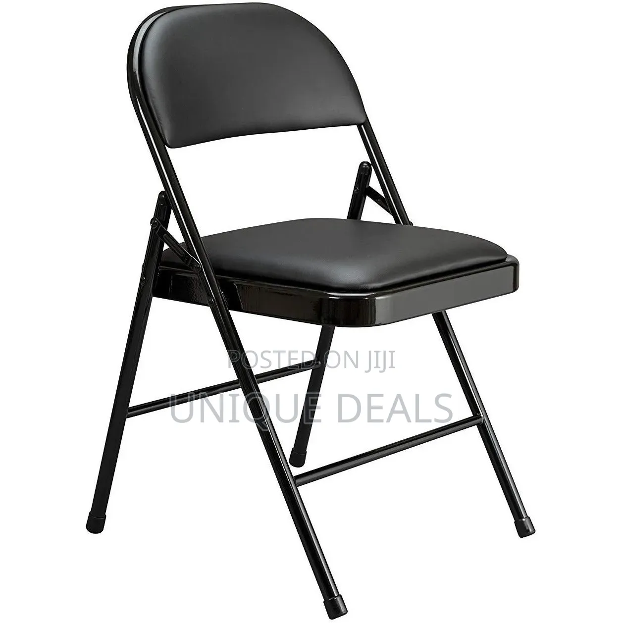 Black Folding Chairs With Padded Cushion