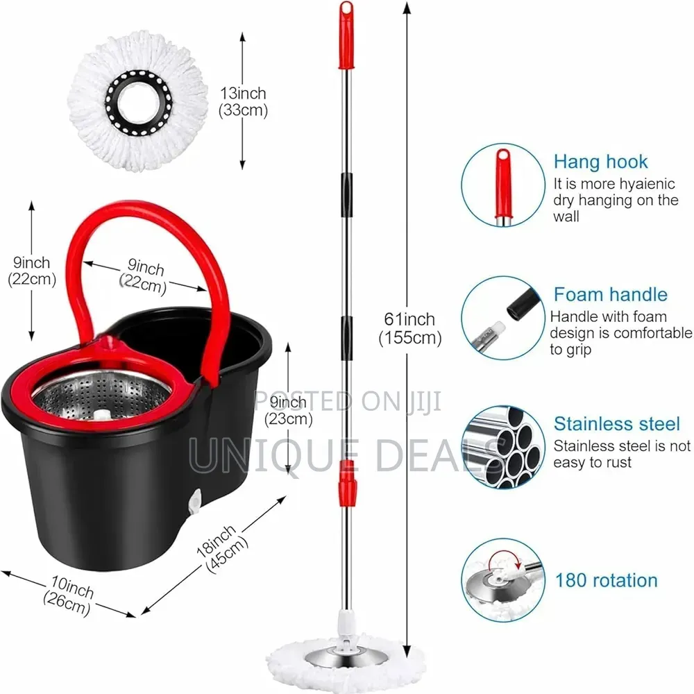 Easy Spin Mop and Bucket Set