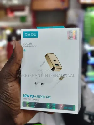 Golden 30w Pd+Super Qc Charger With a Type-C Cable