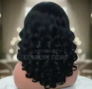 13*4 Bounce Wig Black Human Hair