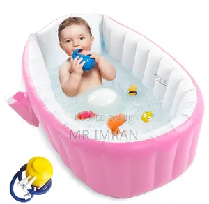 Pink Inflatable Baby Bathtub