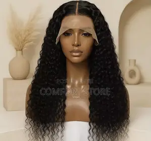 13*4 Water Wave 26 Inch Full Closure Wig Black Human Hair Wig