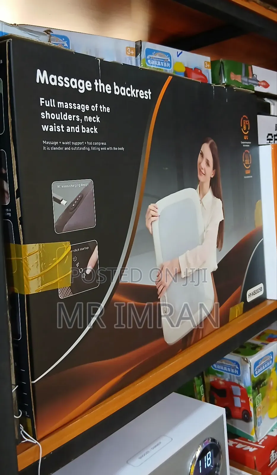 Portable Back and Waist Massage Cushion