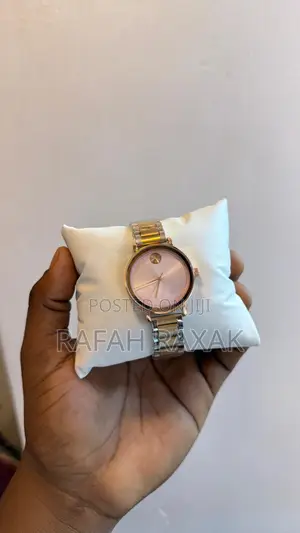 Pink Face Movado Women’S Analog Timepiece