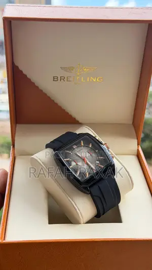 Black Case Honmin Titan Edge Chronograph Timepiece