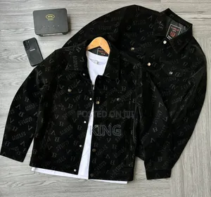 Black Checkerboard Pattern Jacket