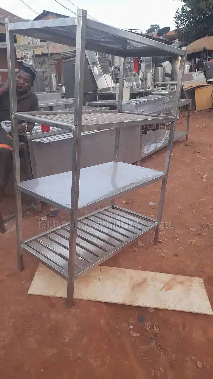 Commercial Stainless Rack Four Steps