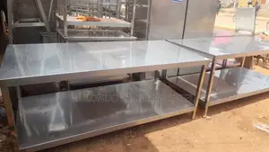 Commercial Stainless Steel Working Table Double Tray